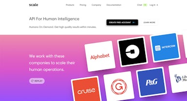 Scale API Homepage