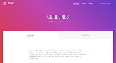 Instagram Guidelines Page